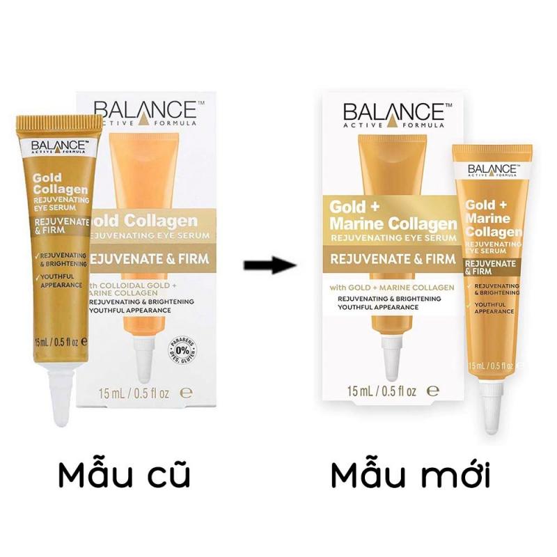 Serum tái tạo và dưỡng da mắt Balance Active Formula Gold Collagen Rejuvenating Eye