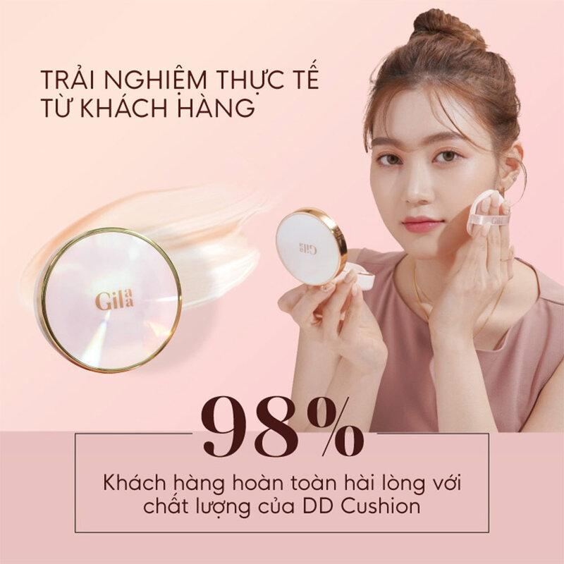 Siêu phấn nước che phủ Gilaa Vegan super cover cushion SPF50+/PA+++
