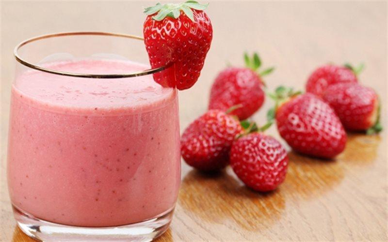 Sinh tố dưa hấu dâu tây