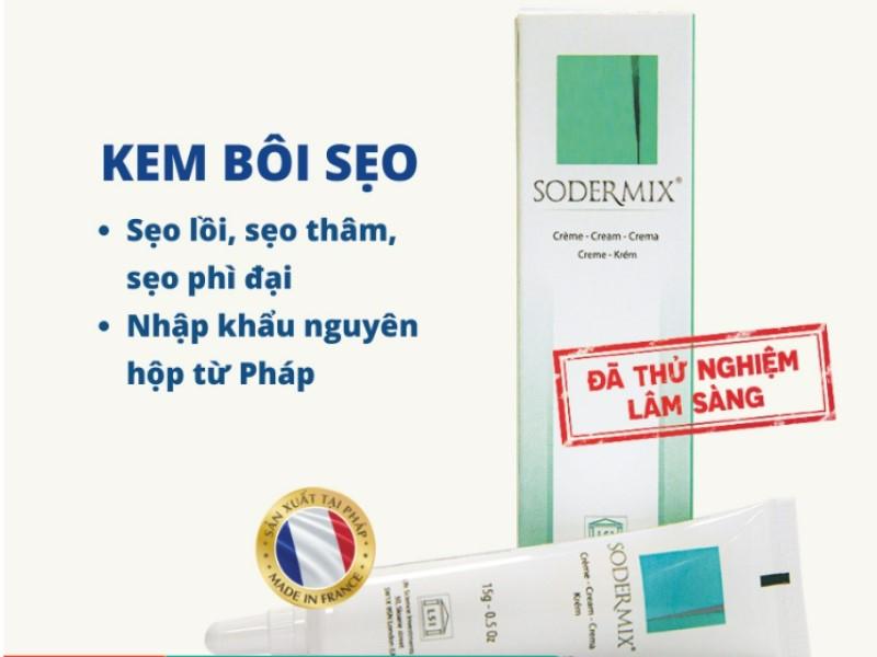 Kem bôi sẹo bỏng Sodermix