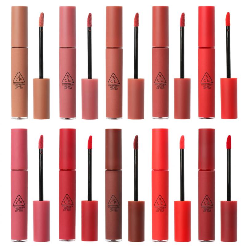 Bảng màu Son 3CE Velvet Lip Tint
