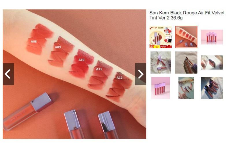 Son Black Rouge Air Fit Velvet Tint Ver 2