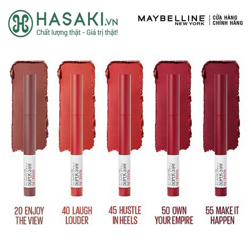 Son bút chì mịn lì 8h lâu trôi Maybelline New York Super Stay Ink Crayon Lipstick