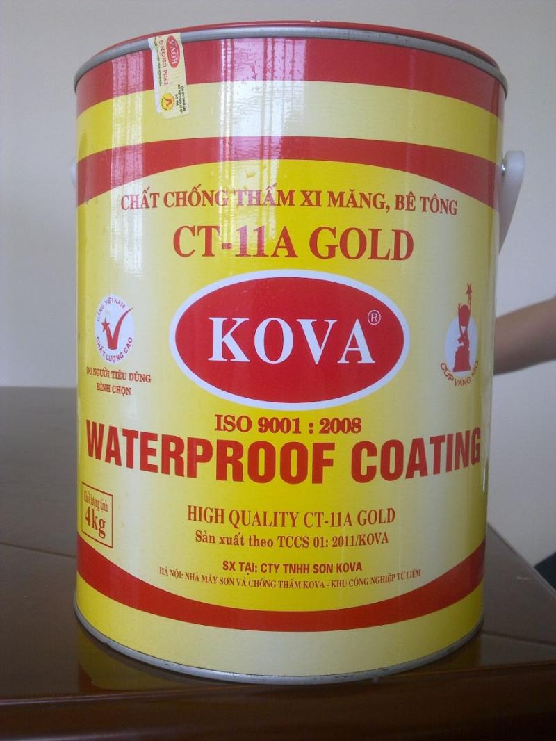 Sơn chống thấm pha xi măng Kova CT11A gold