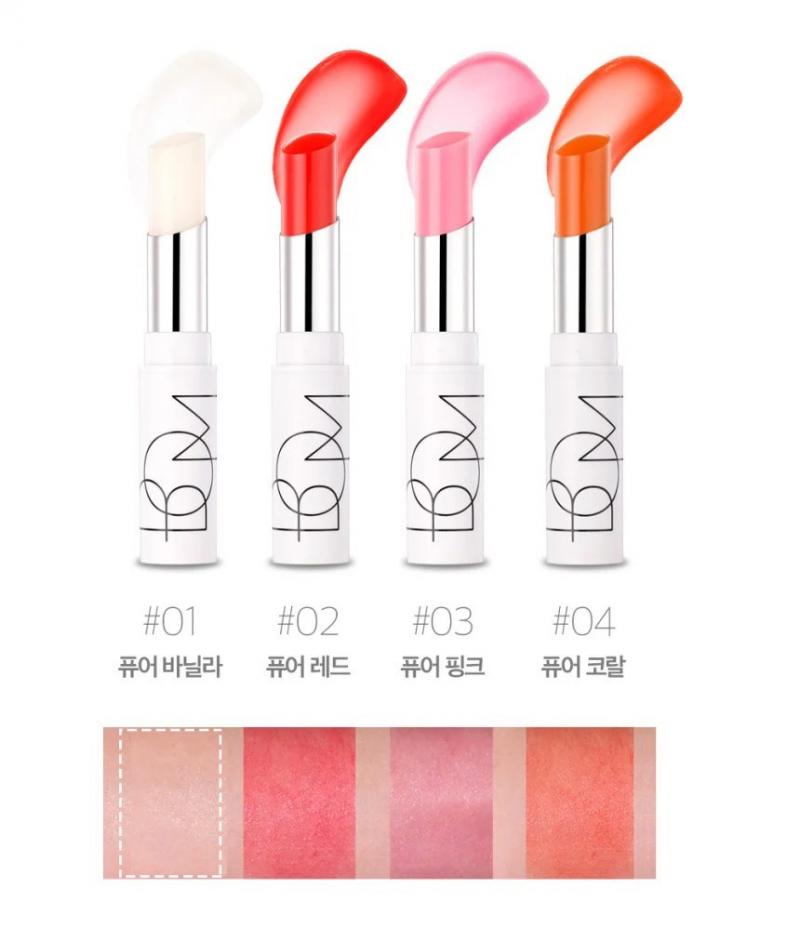 Son dưỡng môi có màu dưỡng ẩm căng bóng cho môi Bom Dewy Lip Balm