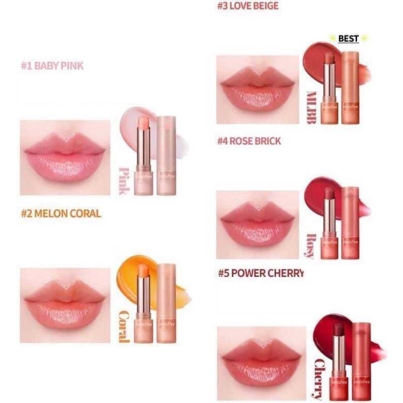 Son dưỡng môi có màu innisfree Dewy Tint Lip Balm 3.2g