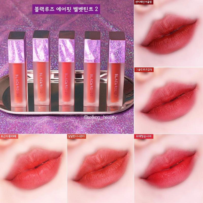 Son Kem Black Rouge Air Fit Velvet Tint Ver 2