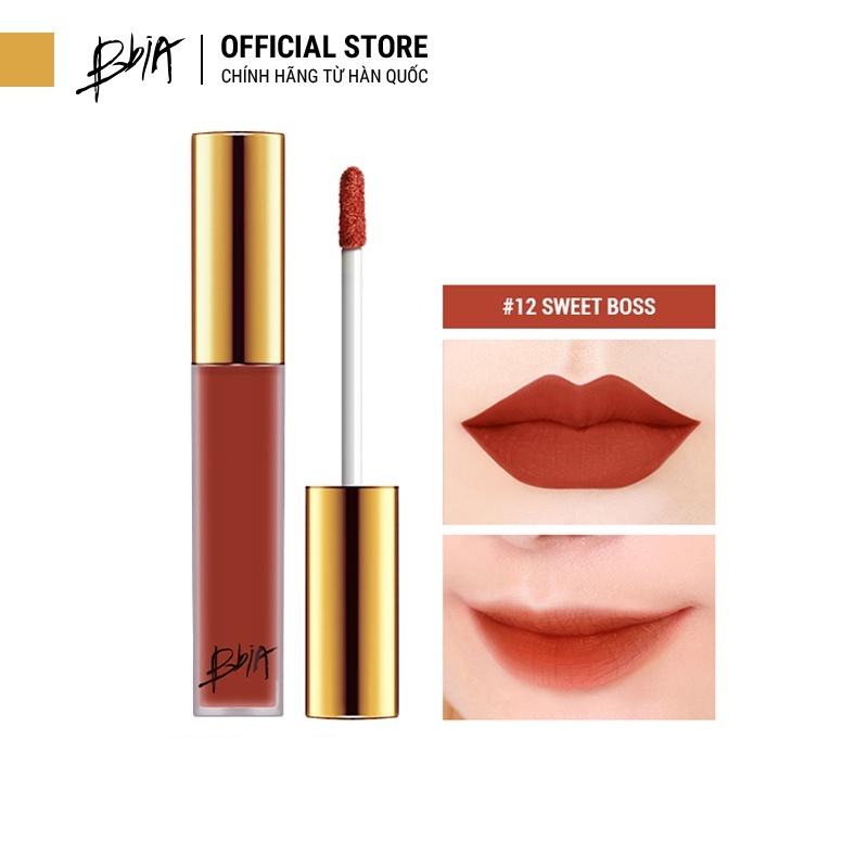 Son kem lì Bbia Last Velvet Lip Tint Version 3 - 12 Sweet Boss (Màu cam cháy)