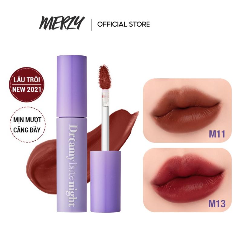 Son kem lì Merzy Dreamy Late Night Mellow Tint M13 (Màu đỏ trầm)
