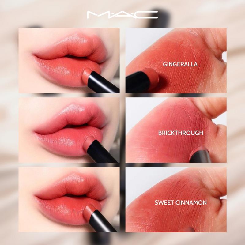 Son lì dạng bút mỏng nhẹ như nhung, lâu trôi 12 tiếng MAC Powder Kiss Velvet Blur Slim Stick - Lipstick 2g
