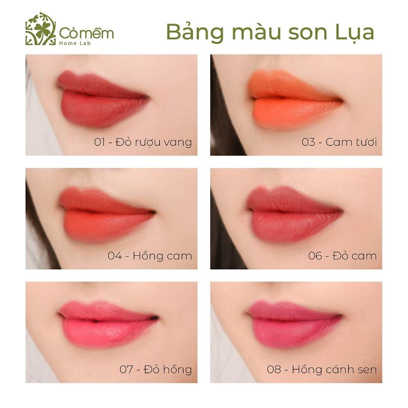 Son môi lụa không chì thiên nhiên Cỏ mềm