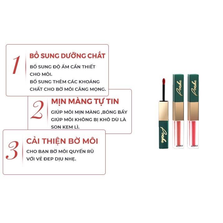 Son siêu lì 2 đầu Posshe P903 - Đỏ mận siêu bền màu