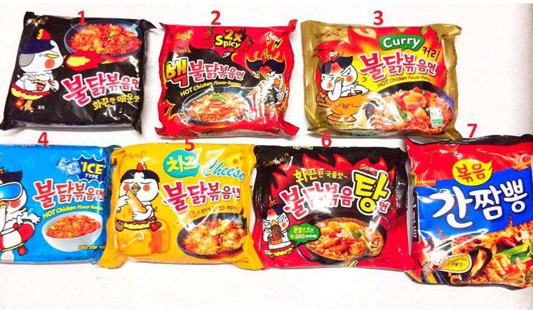 7 loại Mì cay Samyang Hàn Quốc