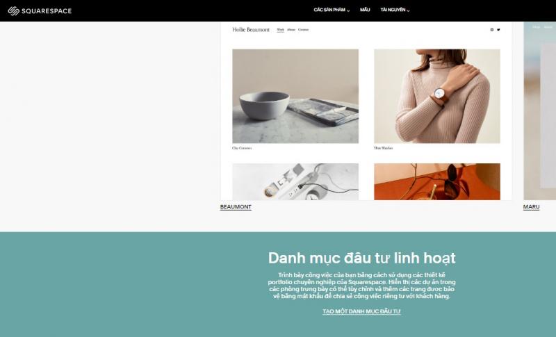 Website chỉnh sửa logo miễn phí Squarespace