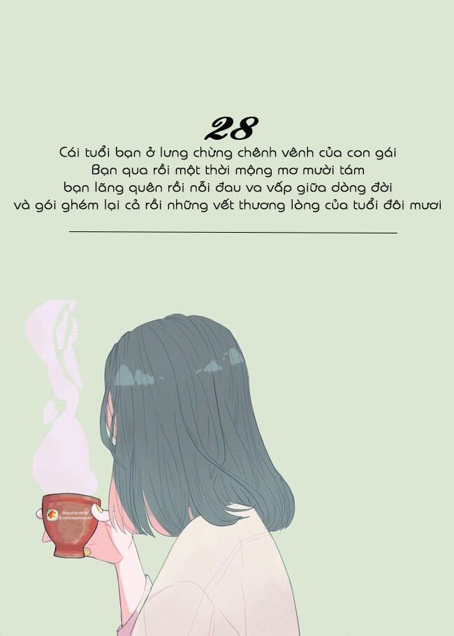 Status viết cho tuổi 28 hay số 9