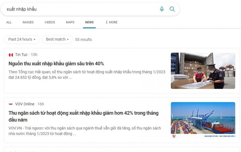 Sử dụng công cụ lọc thời gian của Google để tìm tài liệu
