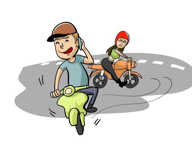 Vừa lái xe vừa nghe điện thoại