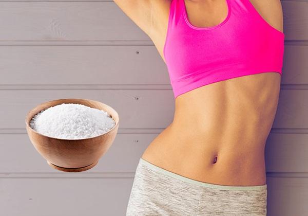 Sử dụng muối hạt giảm mỡ bụng