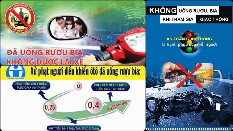Tuyên truyền không lái xe khi sử dụng rượu bia