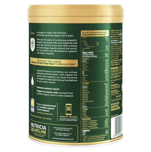 Sữa Aptamil Essensis Organic A2 Protein