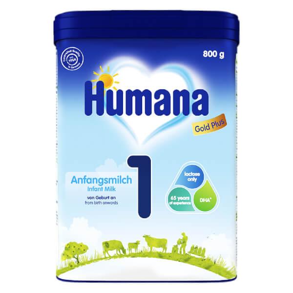 Sữa bột công thức dinh dưỡng Humana Gold Plus 1