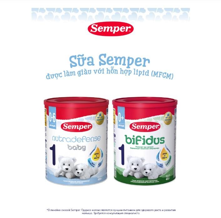 Sữa bột công thức Semper Nutradefense Baby