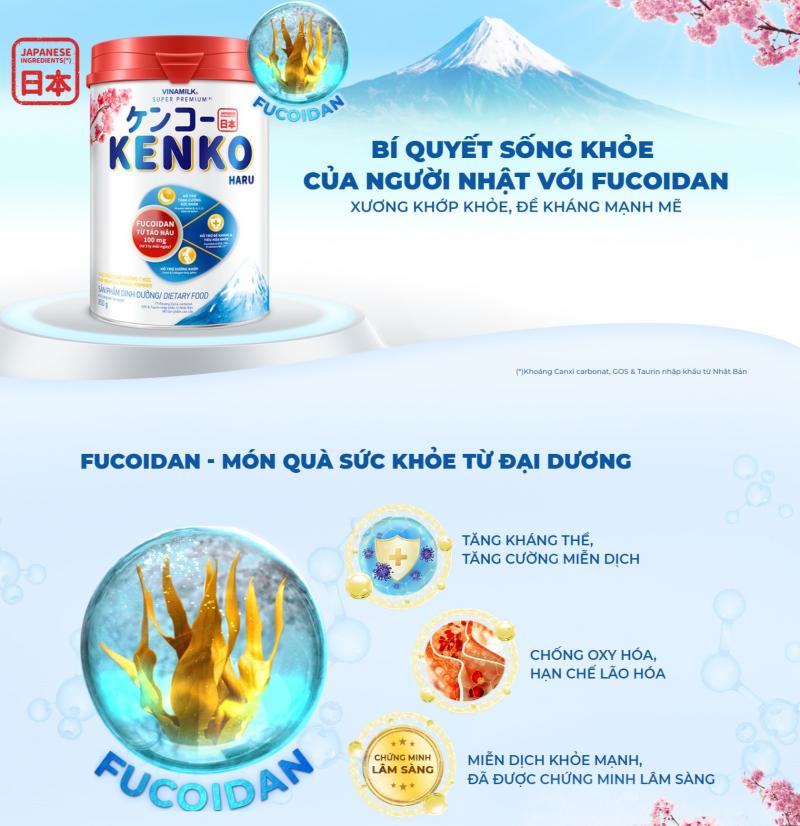 Sữa bột dành cho người lớn tuổi Vinamilk Kenko Haru