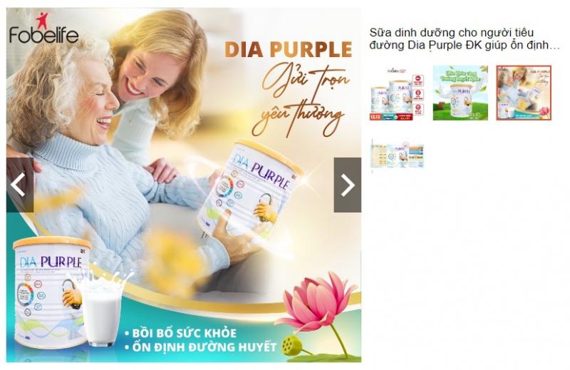 Sữa bột  Dia Purple ĐK