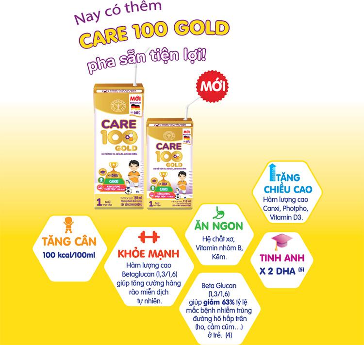 Sữa nước Nutricare Care 100 Gold
