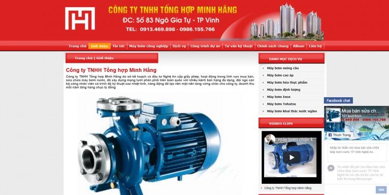 Sửa chữa máy bơm nước Minh Hằng