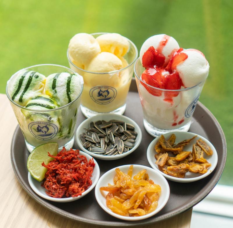 Sữa chua trân châu Houjicha