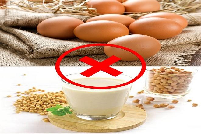 Sữa đậu nành và trứng