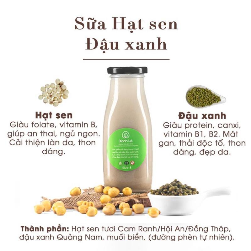 Sữa đậu xanh hạt sen