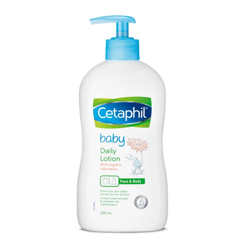 Sữa dưỡng ẩm dịu nhẹ hằng ngày cho bé Cetaphil Baby Daily Lotion with Organic Calendula 400ml