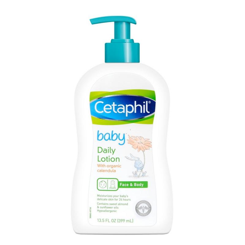 Sữa dưỡng ẩm dịu nhẹ hằng ngày cho bé Cetaphil Baby Daily Lotion with Organic Calendula 400ml