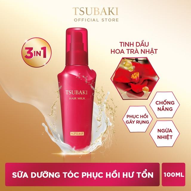 Sữa dưỡng tóc chống nắng và phục hồi hư tổn Tsubaki