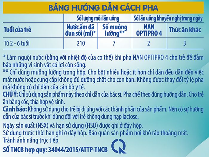Sữa Nestle NAN Optipro 4 giúp trẻ tăng cân
