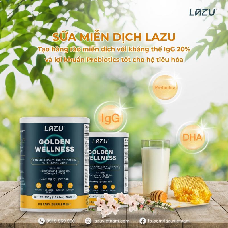 Sữa non tăng đề kháng Lazu Golden Wellness
