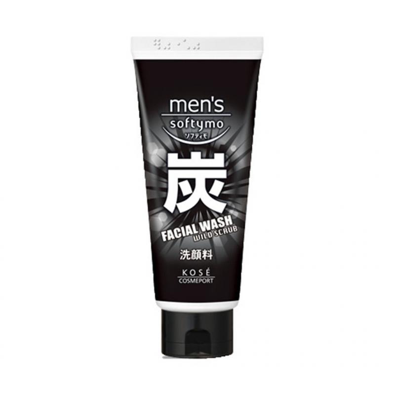 Sữa rửa mặt dành cho nam Kosé Cosmeport Men's Softymo Facial Wash Wild Scrub