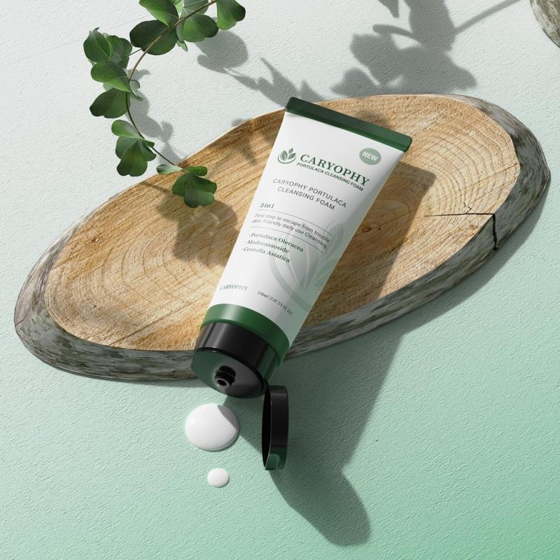 Sữa rửa mặt ngừa mụn Caryophy Portulaca Cleansing Foam