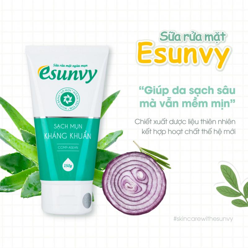 Sữa rửa mặt ngừa mụn Esunvy