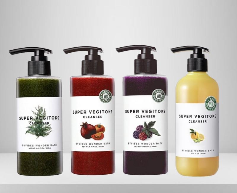 Sữa rửa mặt rau củ 3in1 Byvibes Wonder Bath Super Vegitoks Cleanser