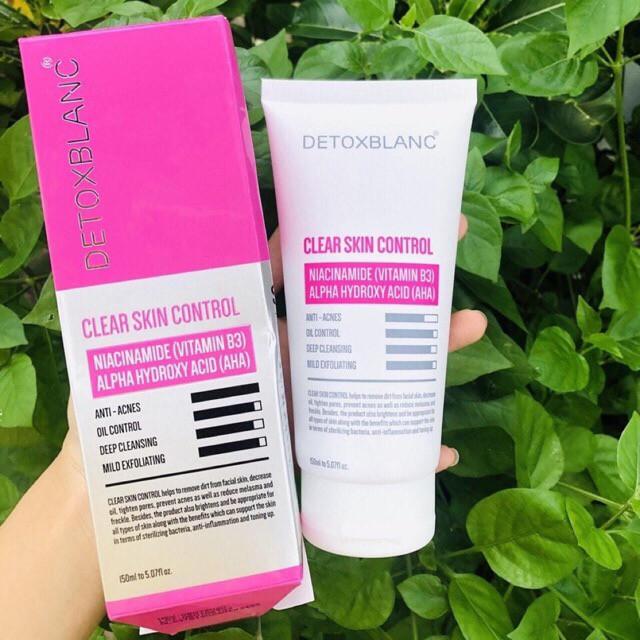 Sữa rửa mặt sinh hoc Detox Blanc Clear Skin Control