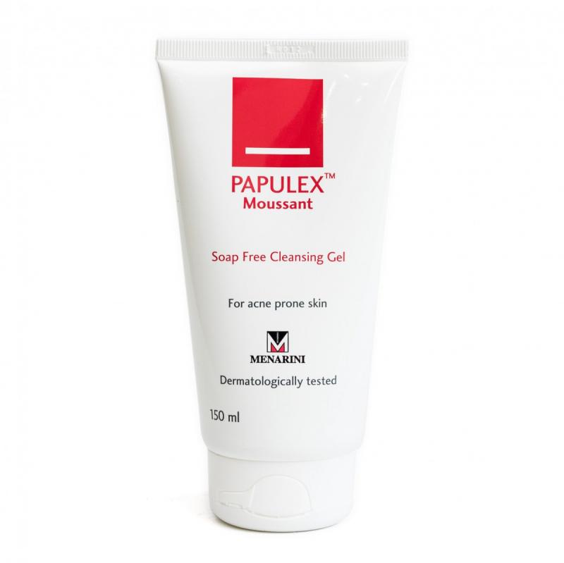 Sữa rửa mặt trị mụn Papulex Moussant Soap Free Cleansing Gel