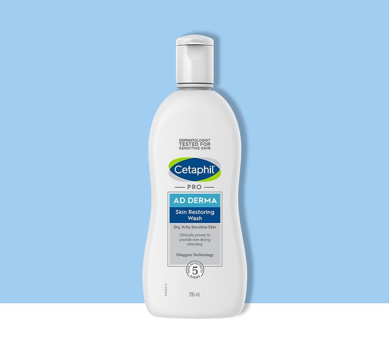 Sữa tắm cho da khô ngứa Cetaphil AD Derma Skin Restoring Wash
