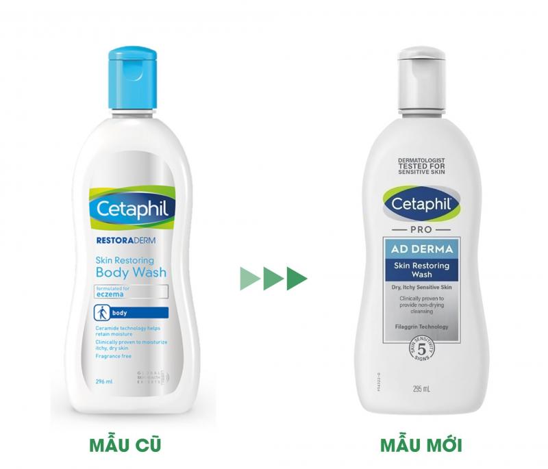 Sữa tắm cho da khô ngứa Cetaphil AD Derma Skin Restoring Wash