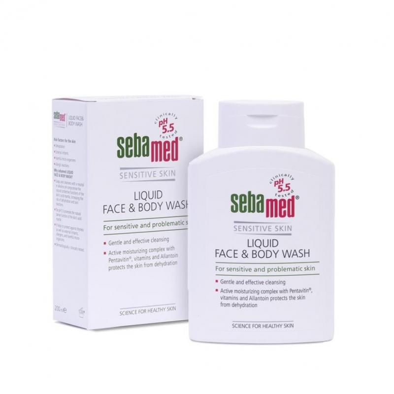 Sữa tắm cho da nhạy cảm Sebamed Face & Body Wash pH5.5