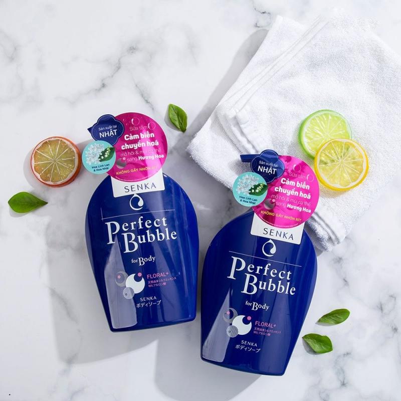 Sữa tắm dưỡng ẩm Senka Perfect Bubble for Body Floral Plus