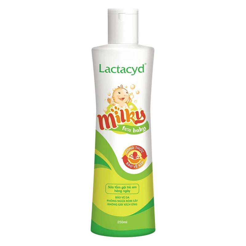 Sữa tắm gội cho bé Lactacyd Milky