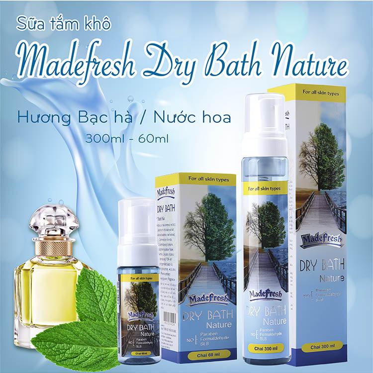 Sữa tắm khô cho bé Madefresh